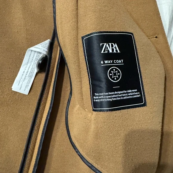 Zara Tan Women's Blazer Coat - Picture 5 of 11